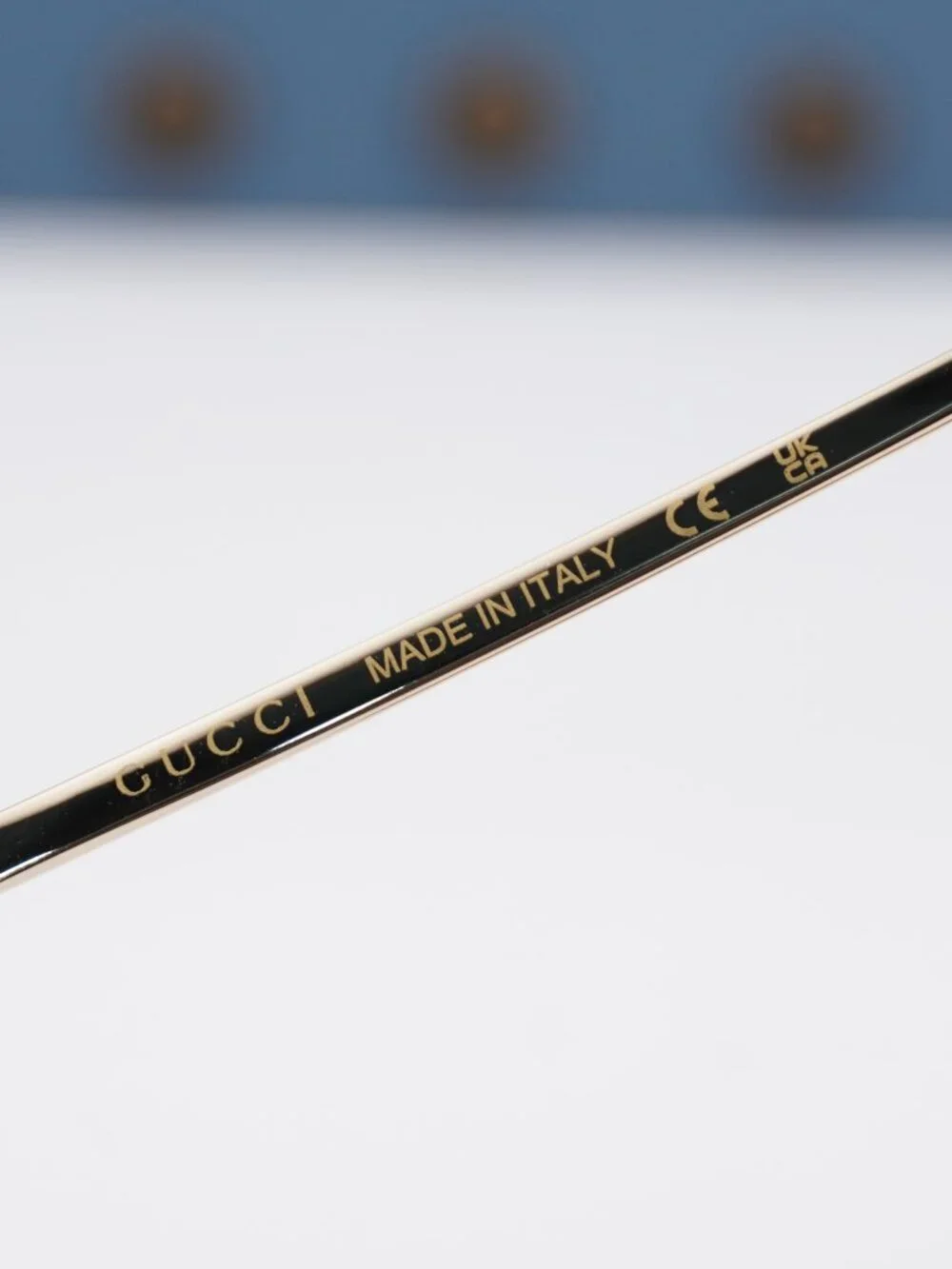 Gucci GG1904OJ 003 Round Eyeglasses 50mm - Yellow / Gold